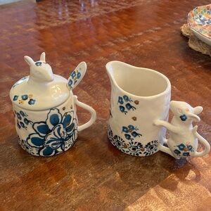 Elise Mouse Cream and Sugar Pot set from Anthropologie